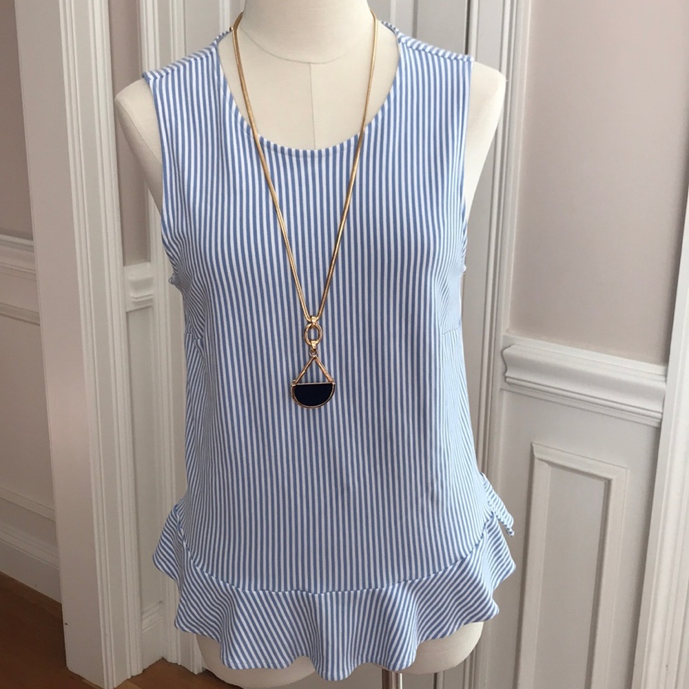 Ann Taylor Factory Sleeveless Peplum Top - Sz XL